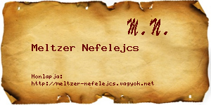 Meltzer Nefelejcs névjegykártya